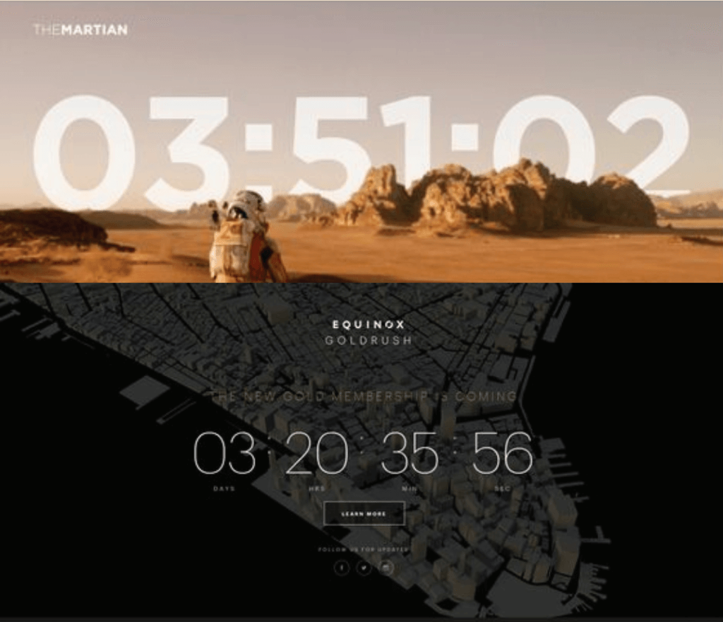 Some samples of web pages with advanced graphic design
